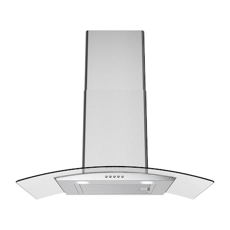 Streamline 30 in. Girardi Ducted Wall Mount 220 CFM Range Hood in Brushed Stainless Steel T-721-1-DT